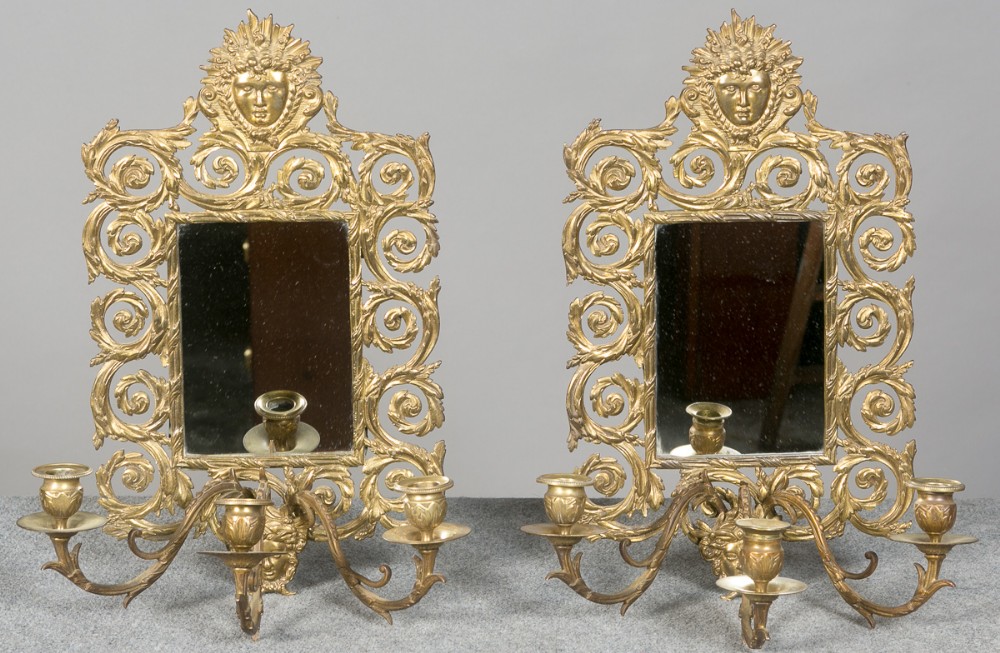 Pair of 19th. Century Girandole