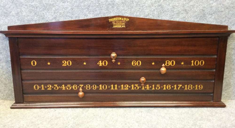 Edwardian Snooker or Billiard Scoreboard.