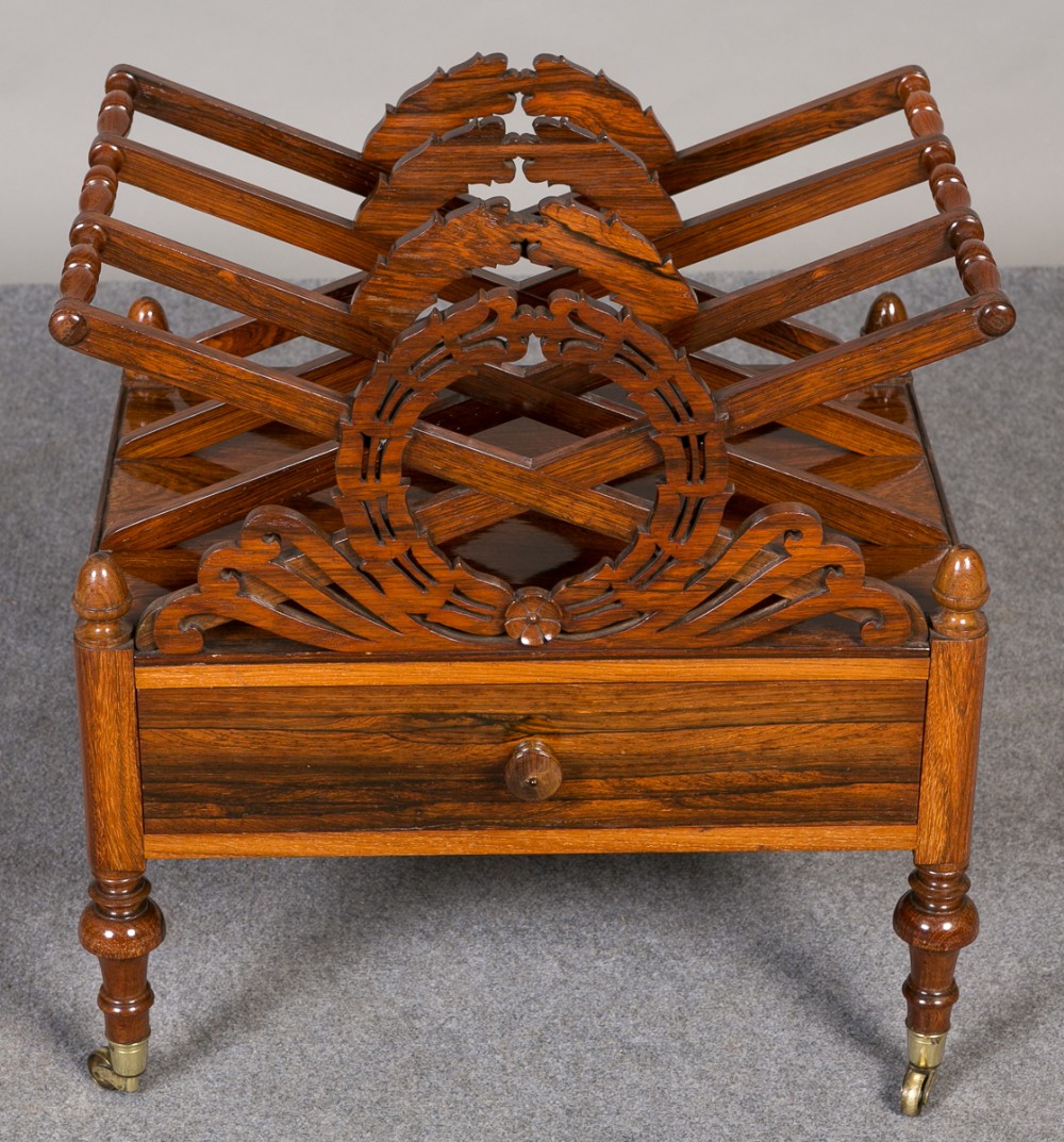 Rosewood Canterbury Magazine rack