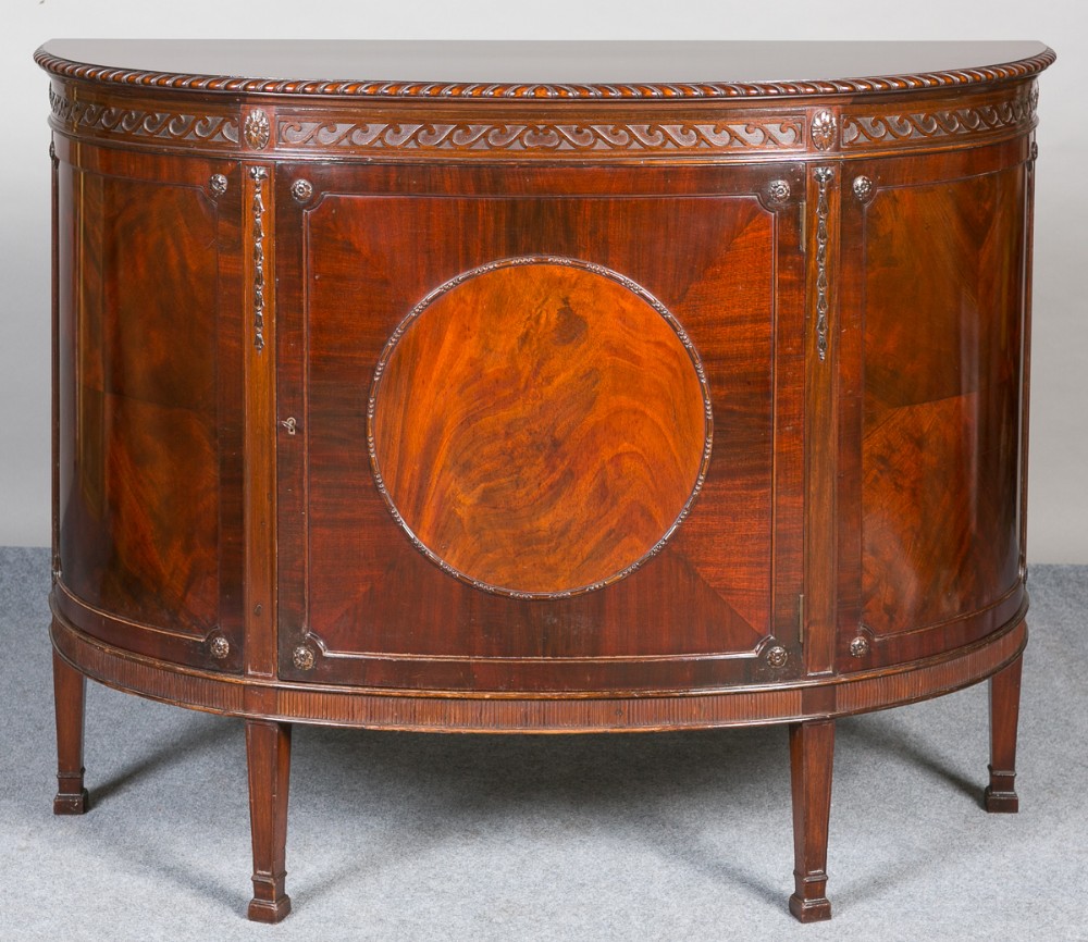 Waring & Gillows Demi Lune Side Cabinet