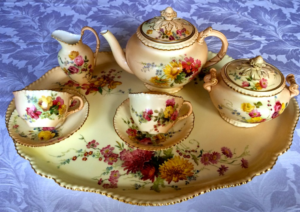 Royal Worcester Caberet Tea Set