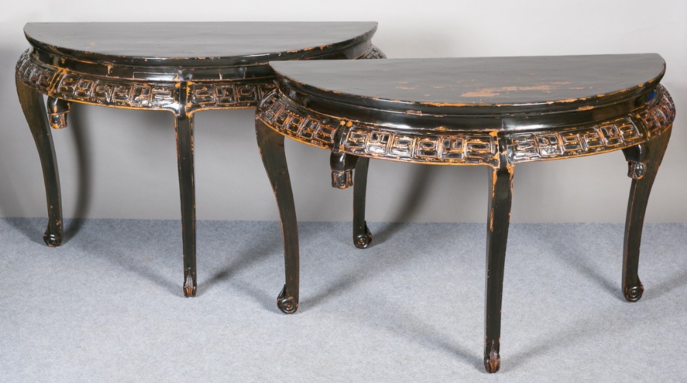Pair of Chinese Console Tables