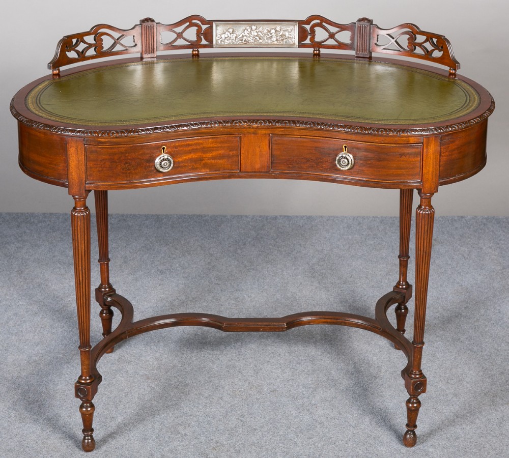 Ladies Kidney Shaped Writing Table.