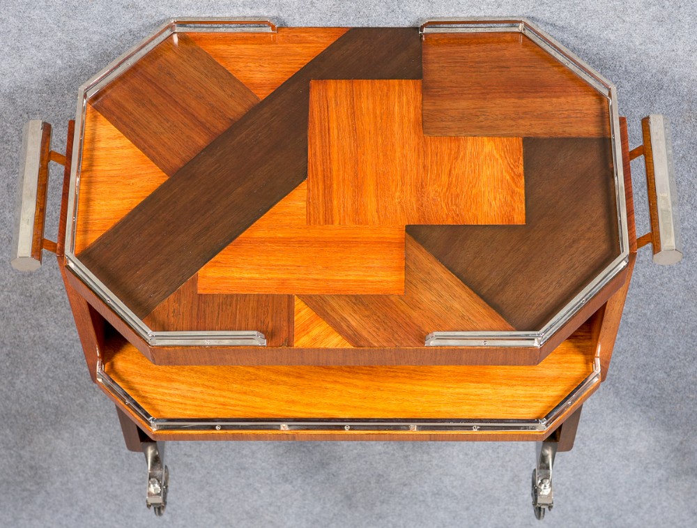 Louis Majorelle Art Deco Drinks Trolley