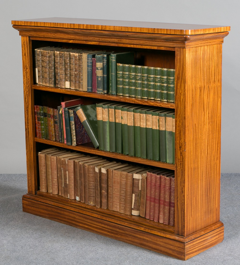 Superior Satinwood Open Bookcase