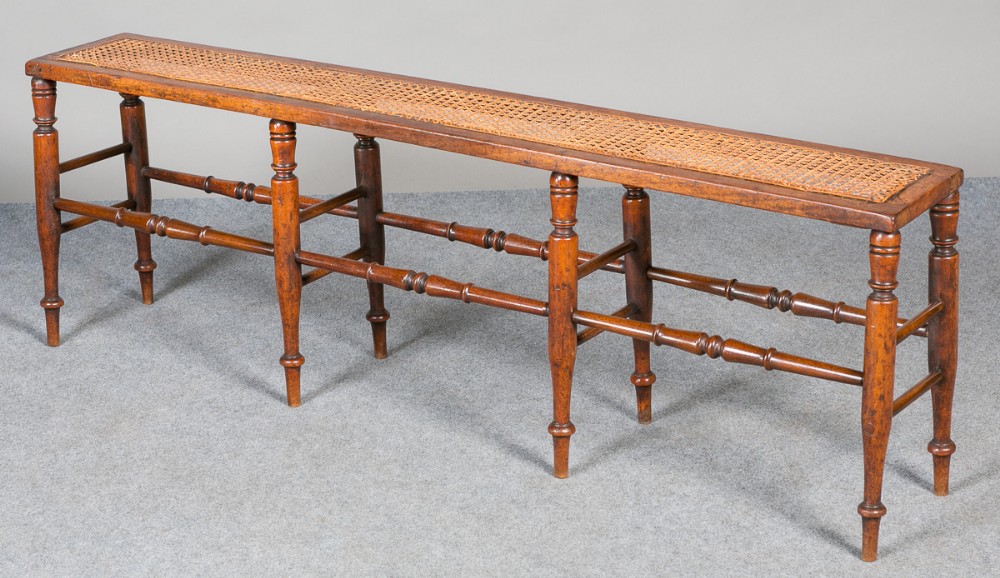 Antique Mahogany Window Seat