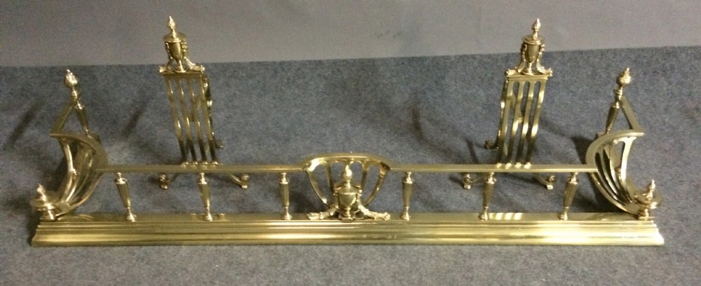 Superior Brass Fender and Fire Dogs