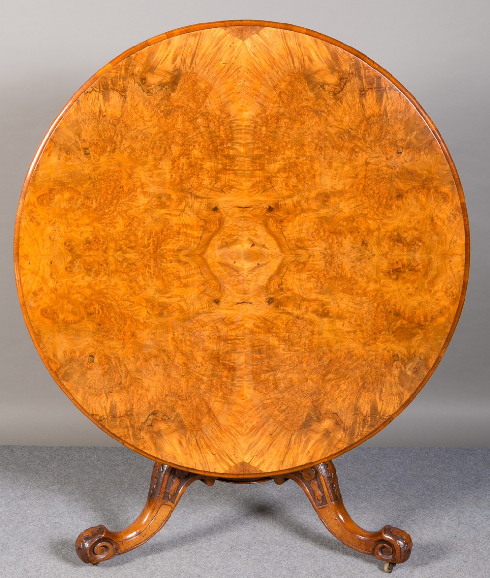 Victorian Burr Walnut Dining/ Centre Table
