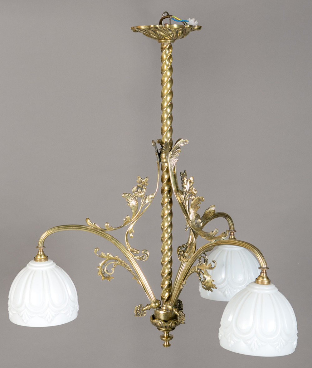 Antique Brass Centre Light