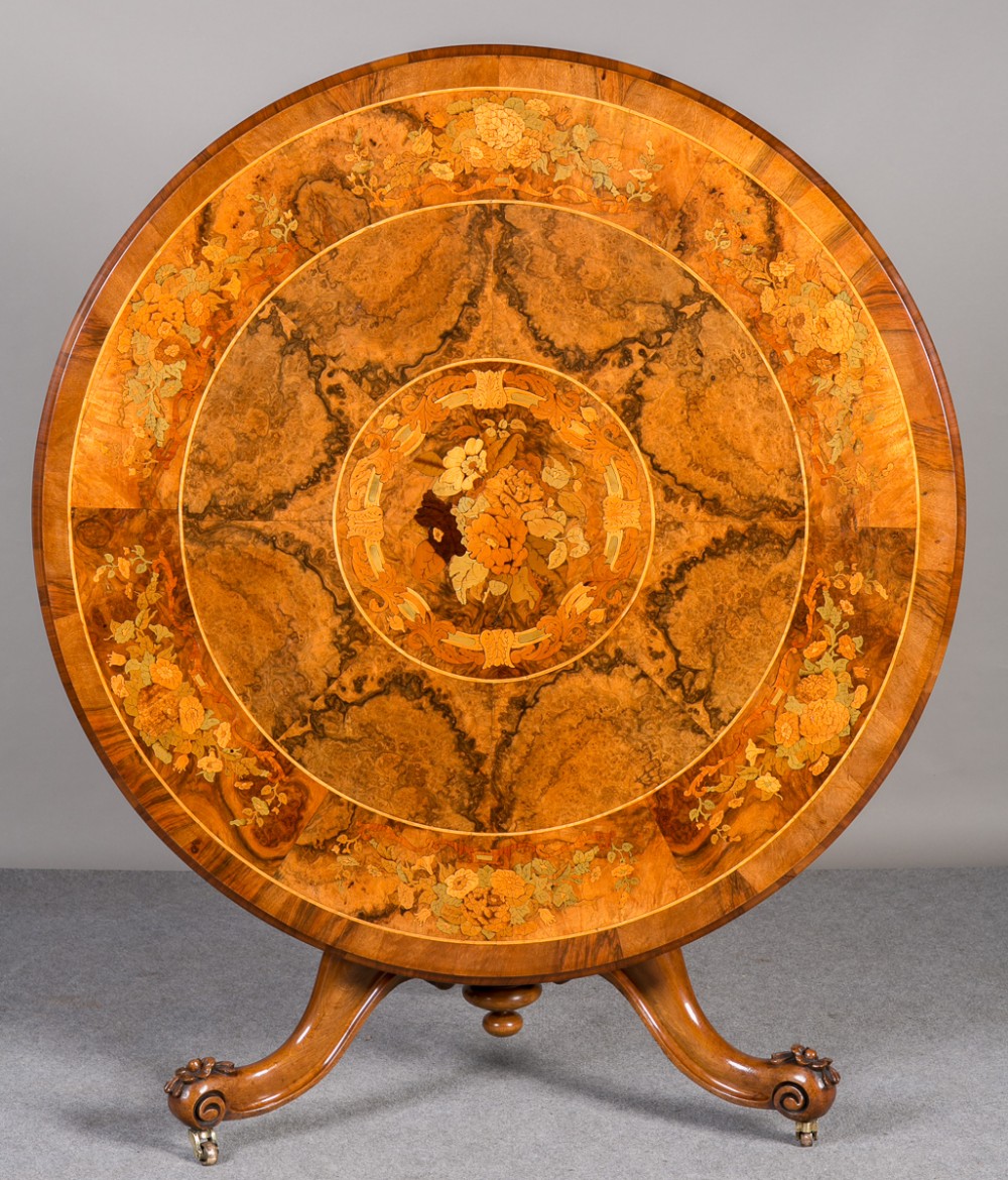 Superb Victorian Marquetry Centre Table