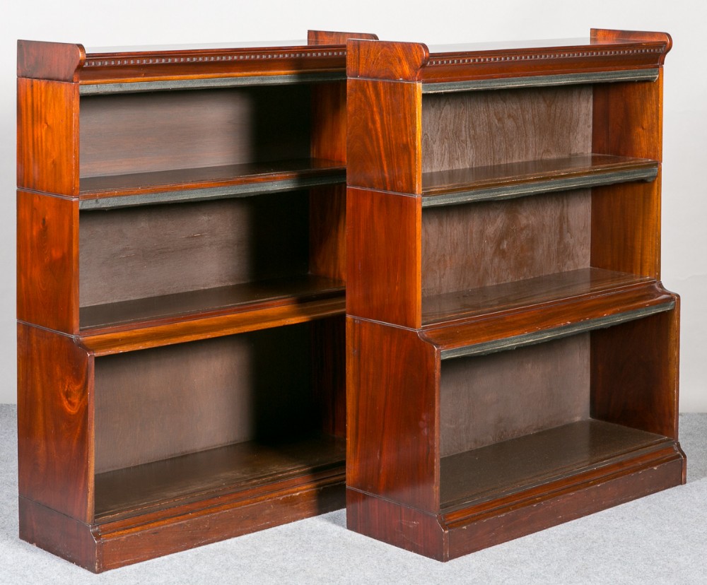Pair of Minty Open Bookcases