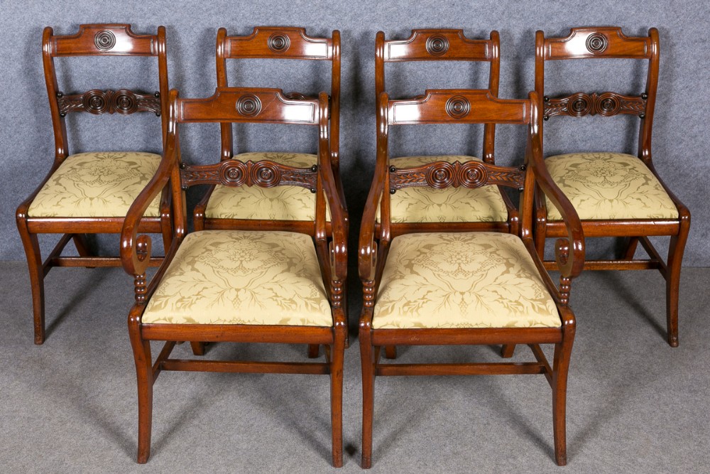 Set of 6 Regency Dining Chairs