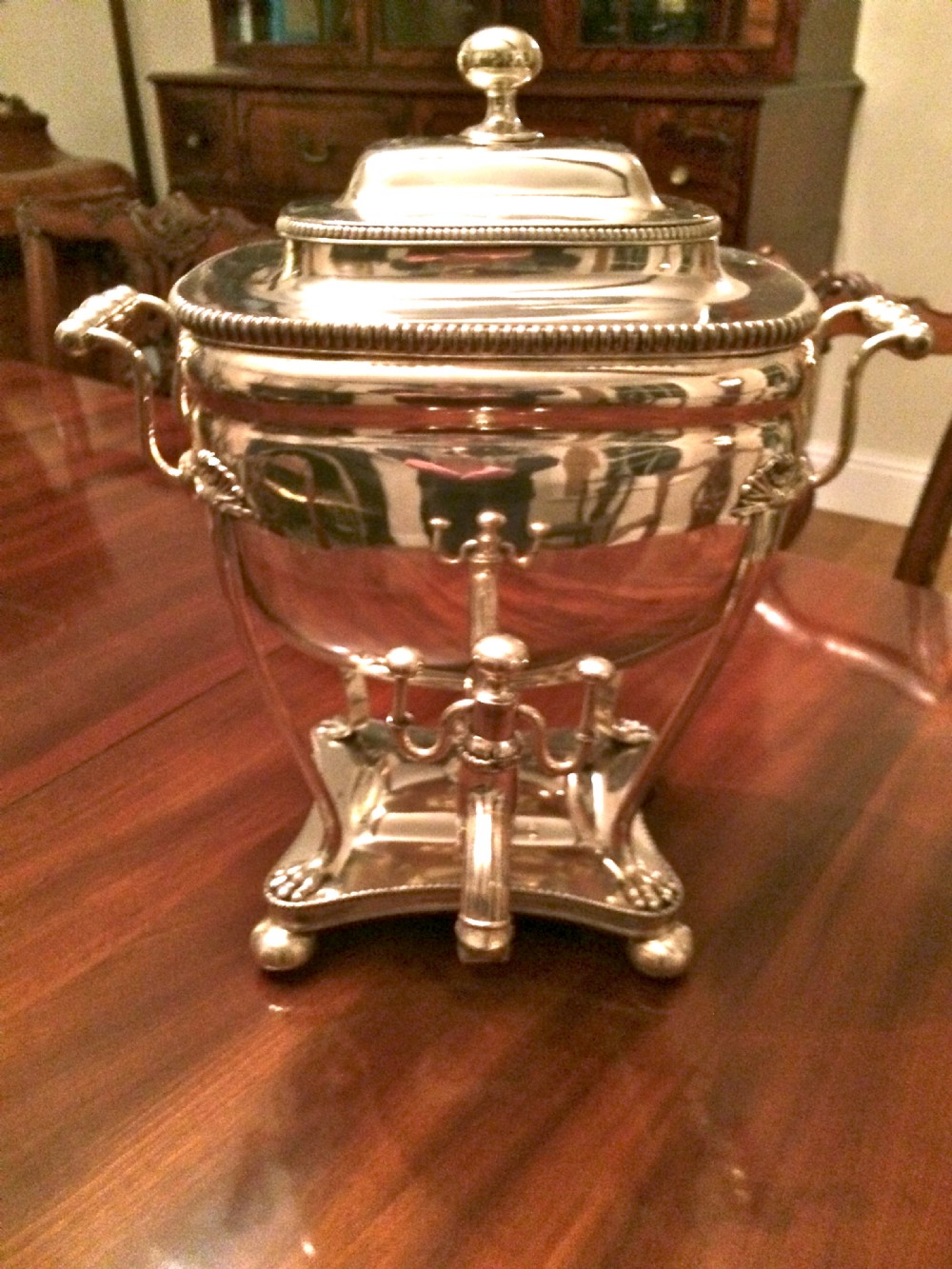 Regency Sheffield Plated Samovar