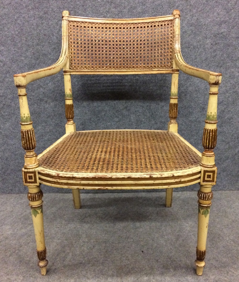 Regency Painted Elbow Chair