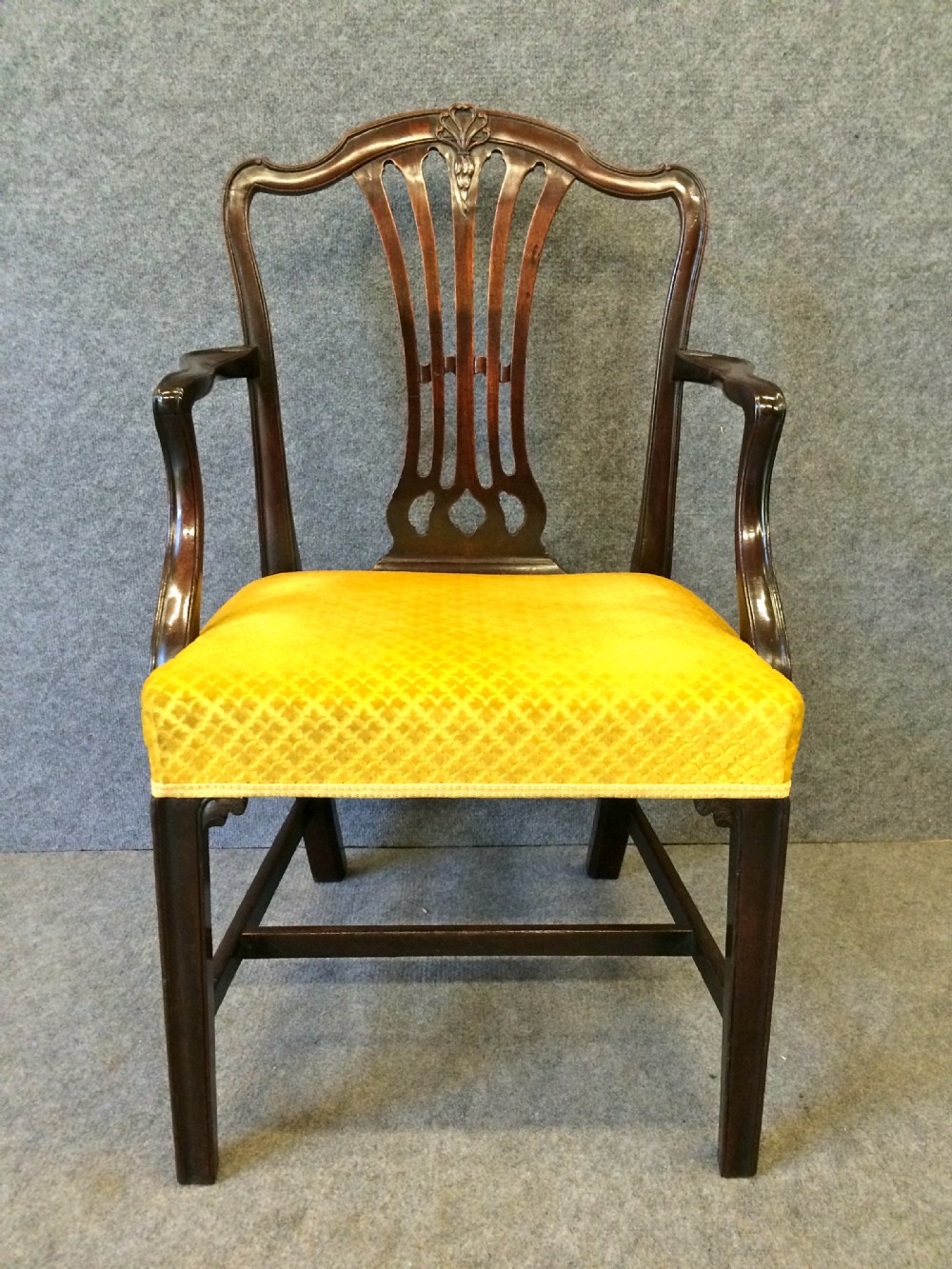 George III Hepplewhite Elbow Chair