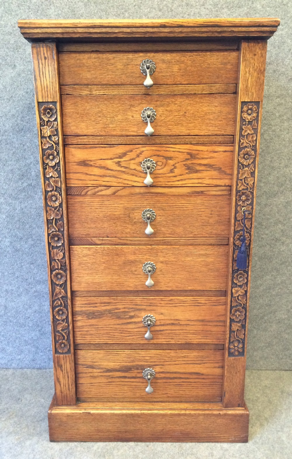 Victorian Oak Wellington Chest