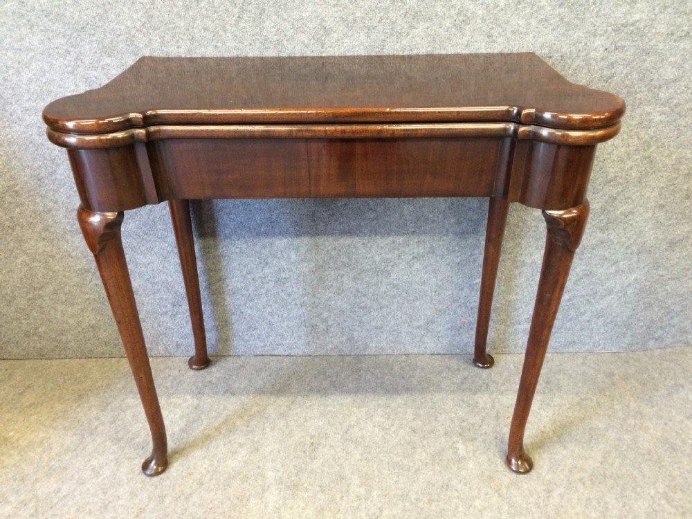 George II Mahogany Card Table