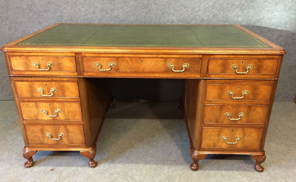 Maples 5' X 3' Walnut Pedestal Desk