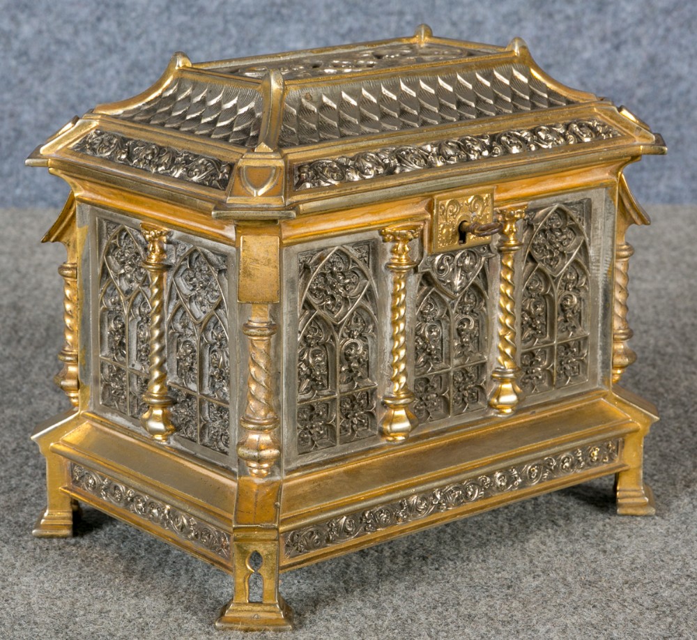 Superb Gothic Jewellery Casket