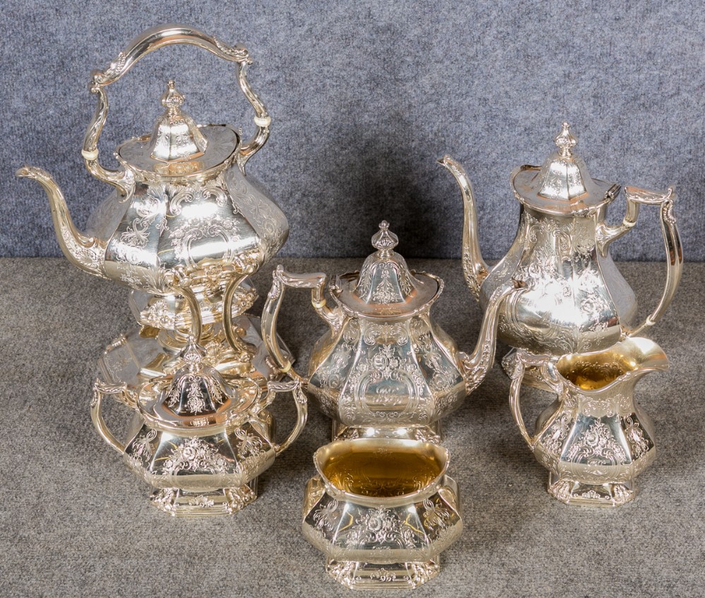 Superb Reed & Barton Silver Tea Service