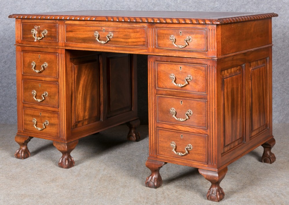 Edwardian Pedestal Desk