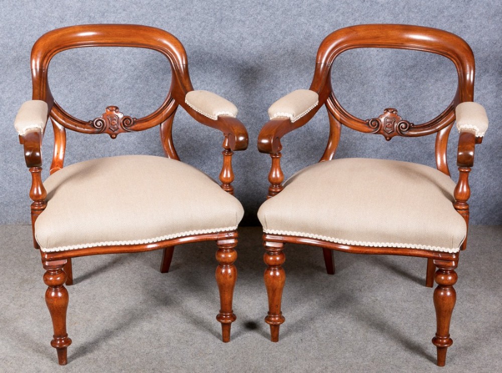 Pair of Victorian Elbow Chairs