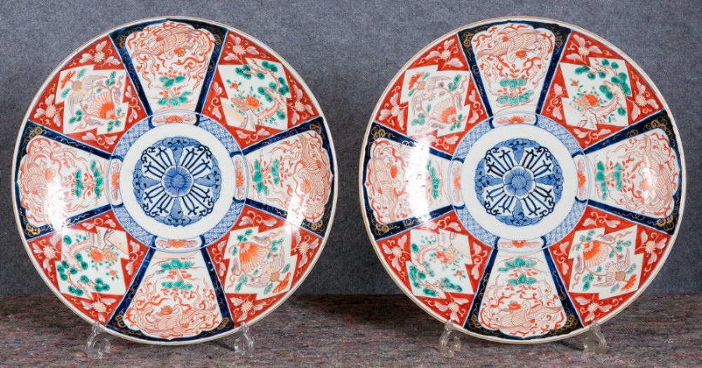 Pair Imari Chargers