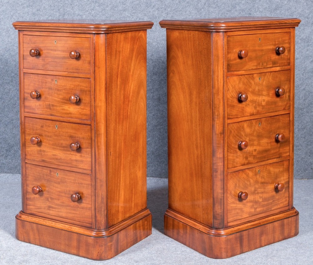 Superb Pair of Antique Bedside Chests