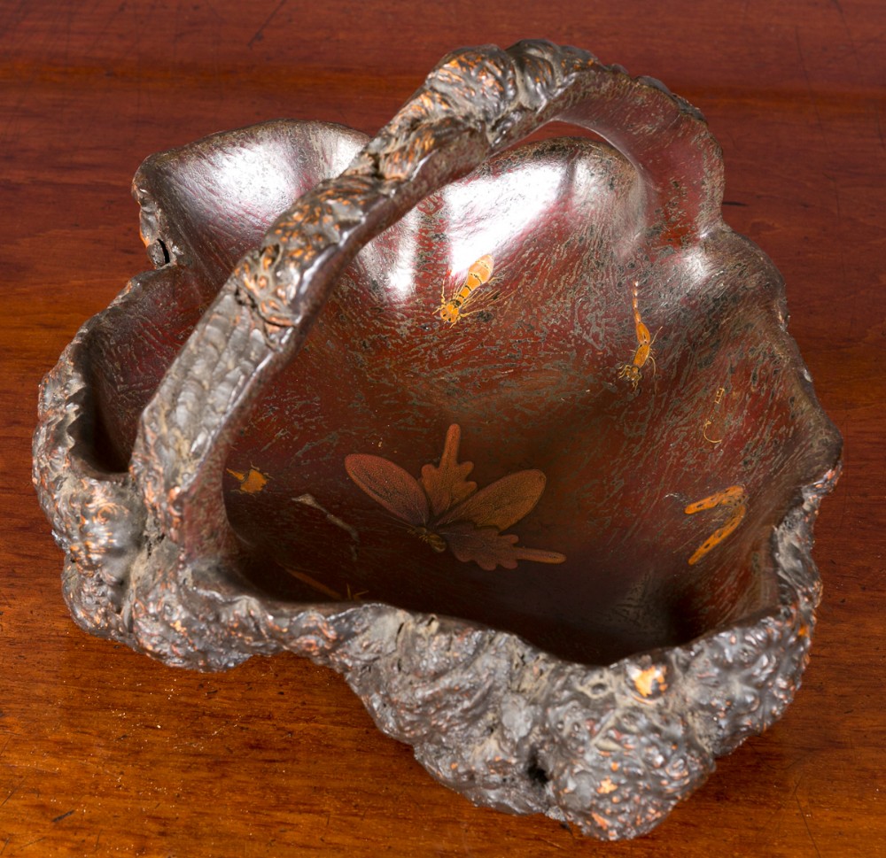 Japanese Meiji Root Basket