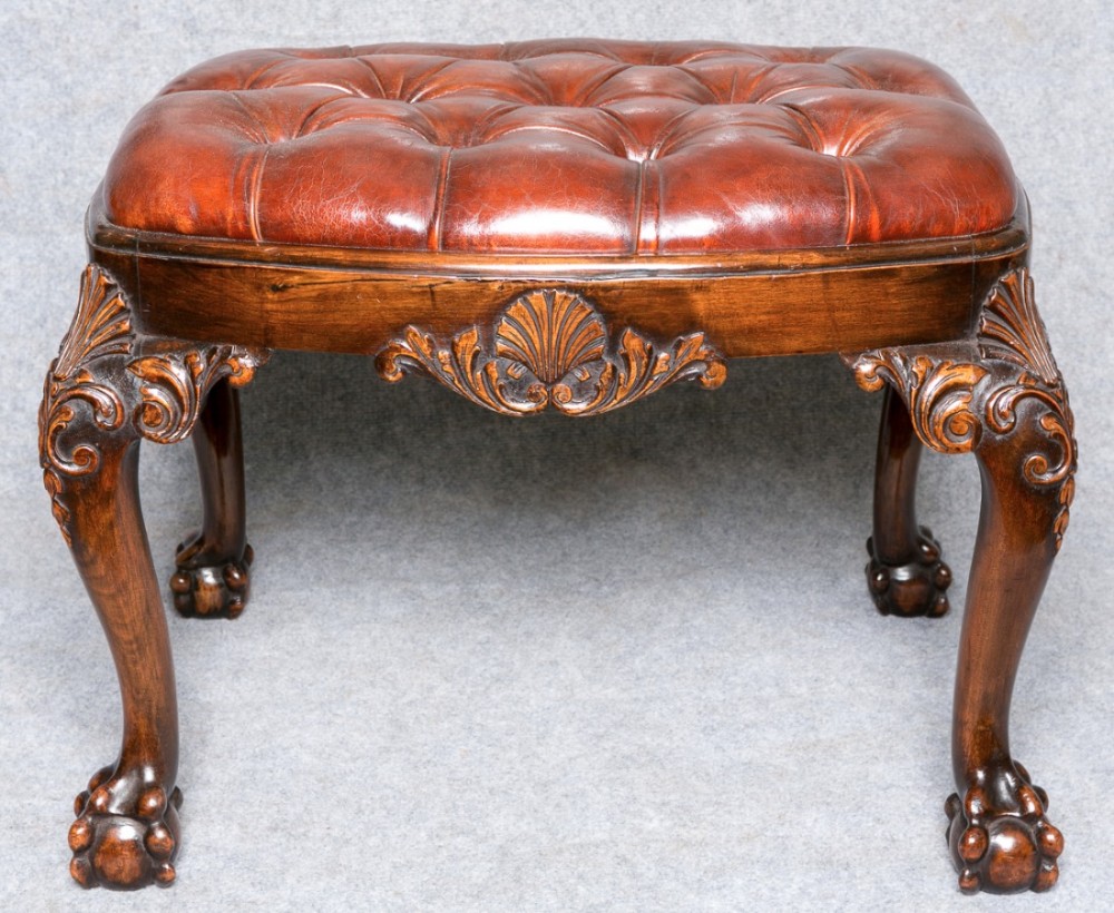 Superb Chippendale Style Stool