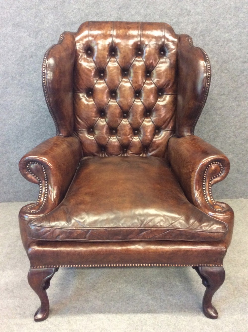 George I Style Leather Armchair