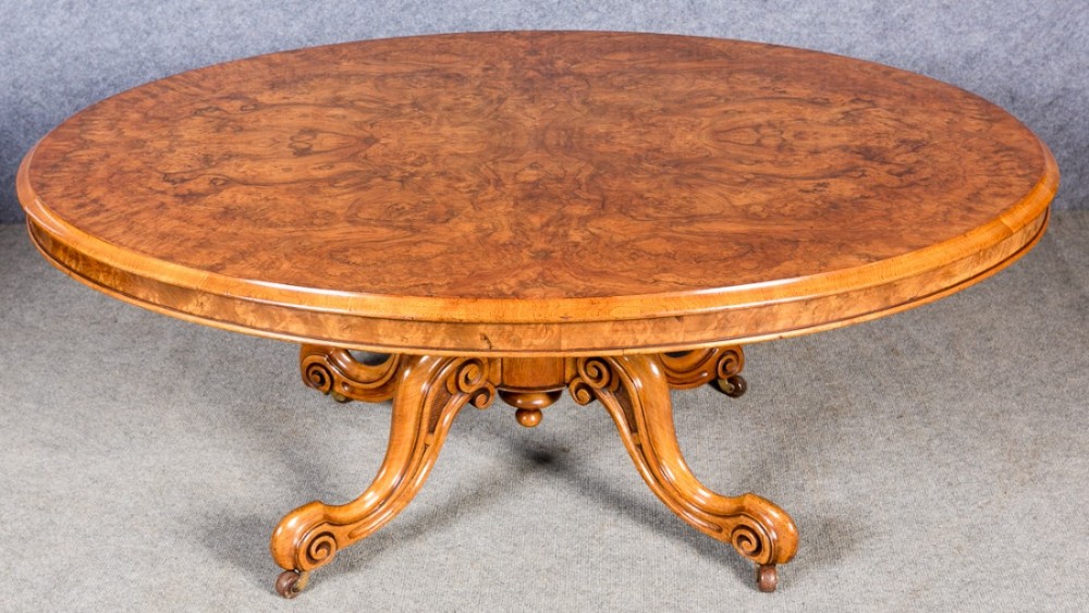 Victorian Walnut Coffee Table (Adapted)