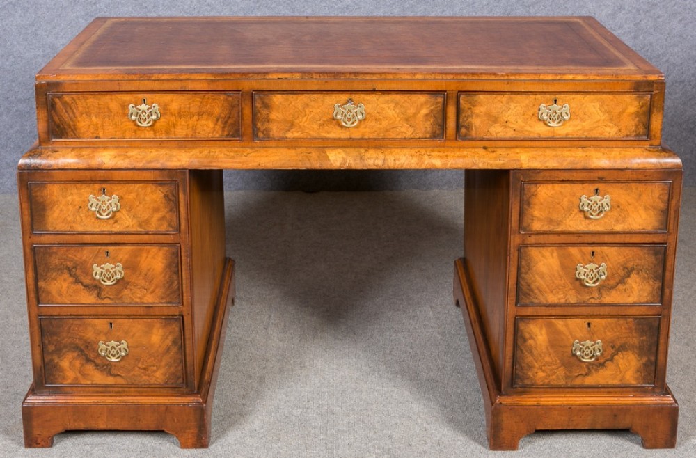 Walnut Pedestal Desk