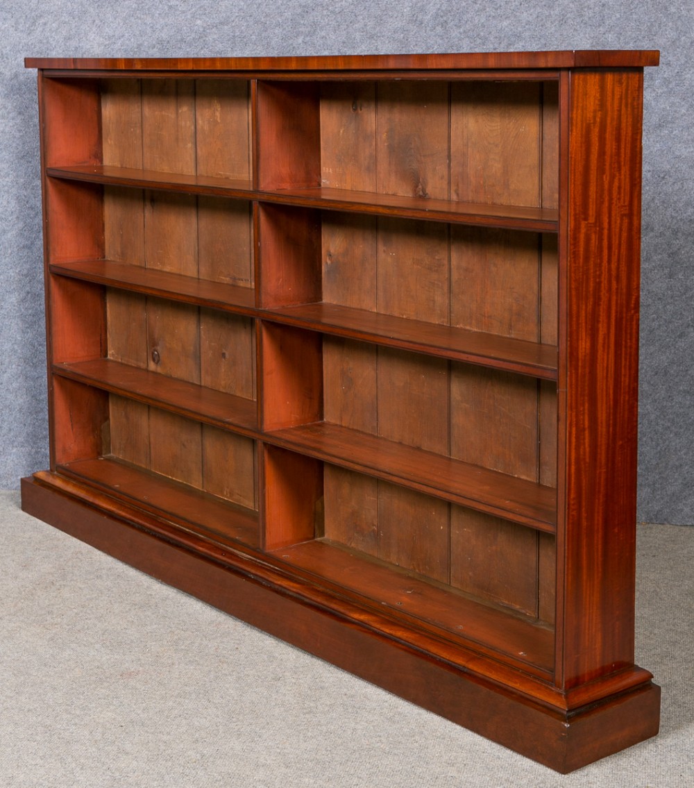 Antique Mahogany Open Bookcase