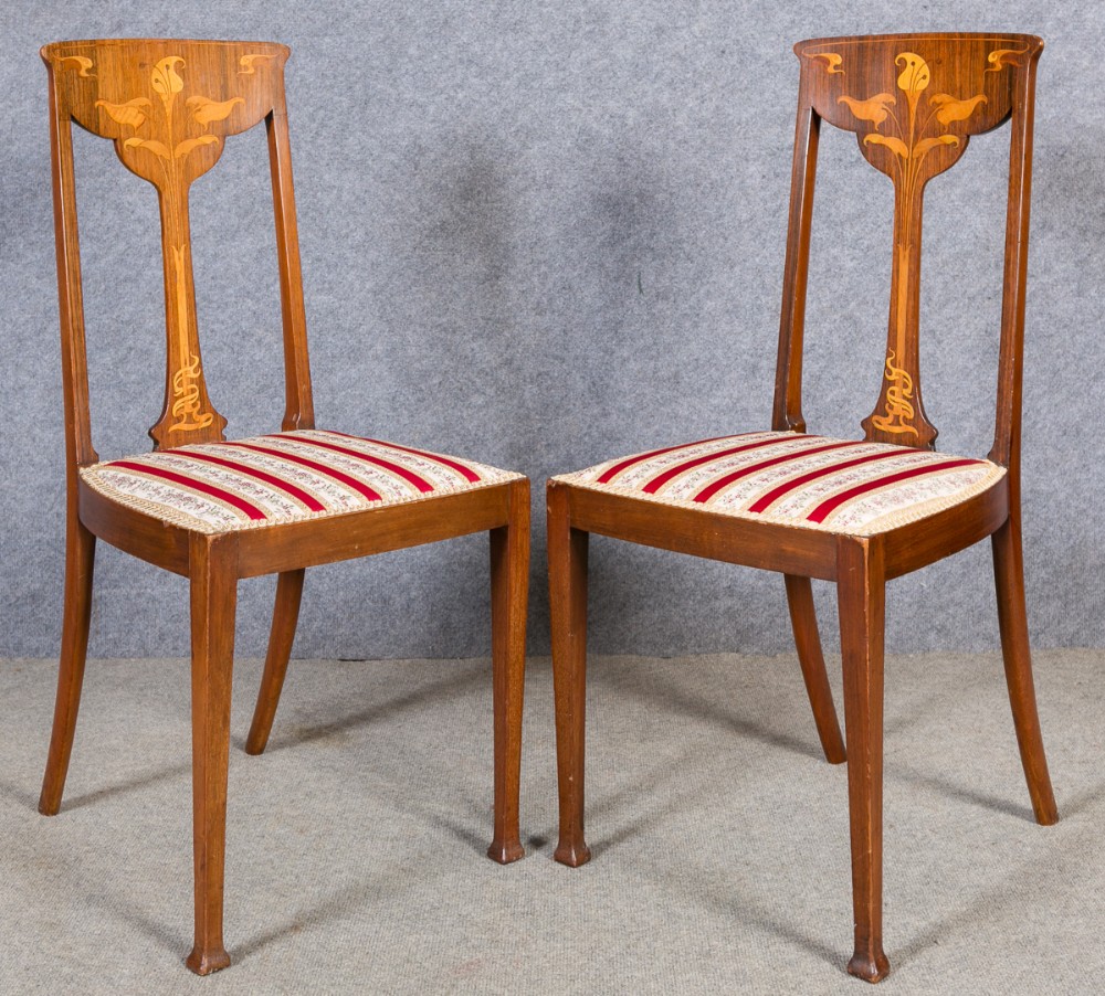 Pair of Art Nouveau Chairs