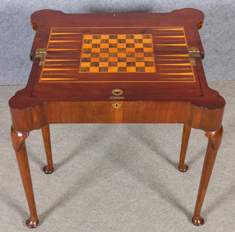 George II Mahogany Games Table