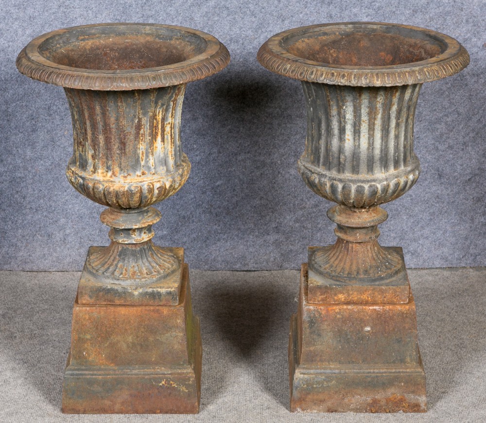 Pair 19th.C. Garden Urns