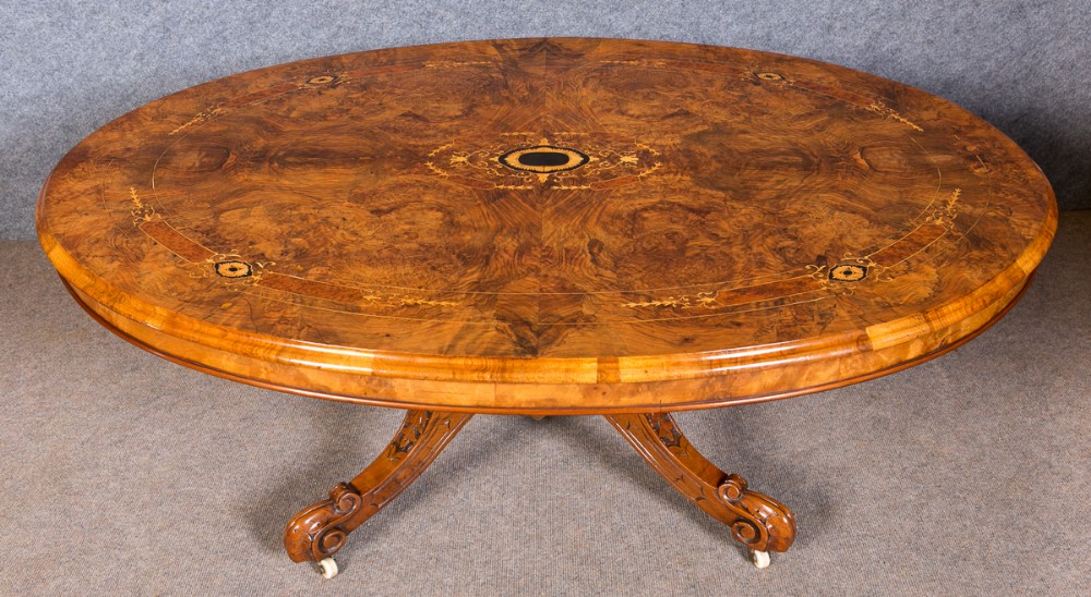 Superb Victorian Inlaid Coffee Table