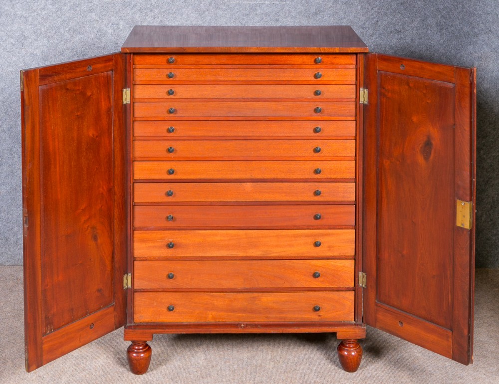 Victorian Mahogany Collectors Cabinet