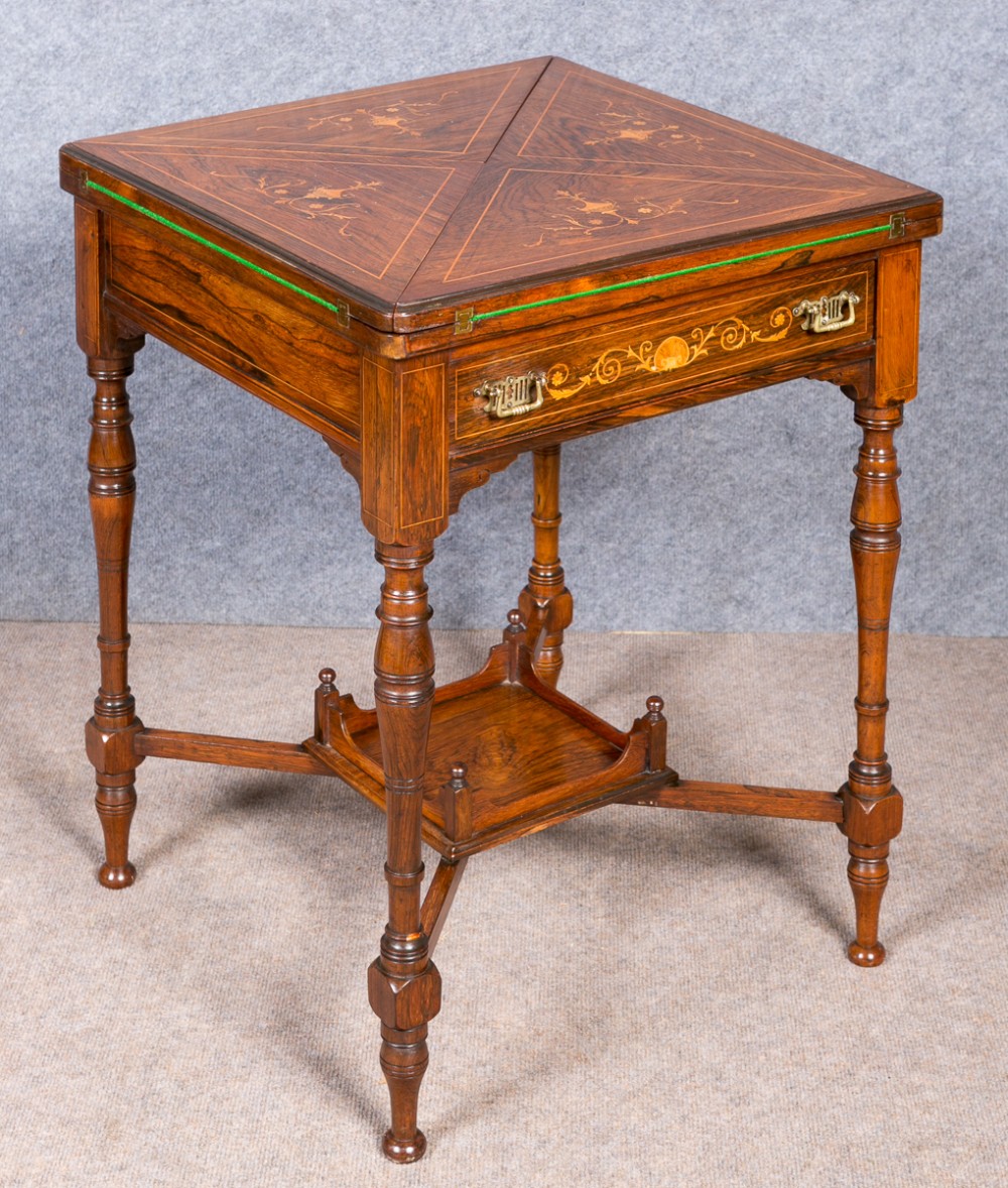 Inlaid Envelope Card Table