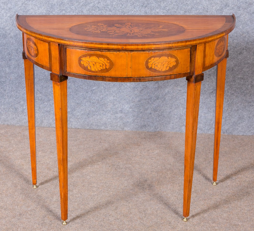 Dutch Demi lune Console Side Table
