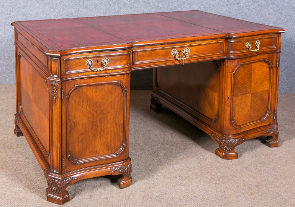 Superb Large Walnut Desk