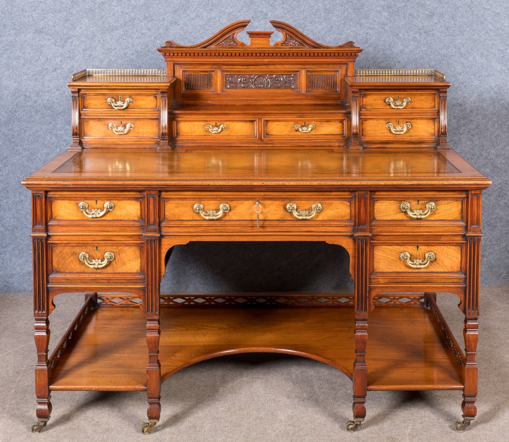 James Shoolbred Walnut Desk