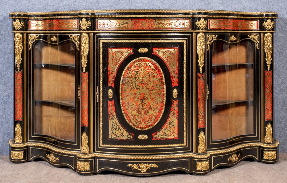 Fine 19th.Century Boulle Credenza Side Cabinet