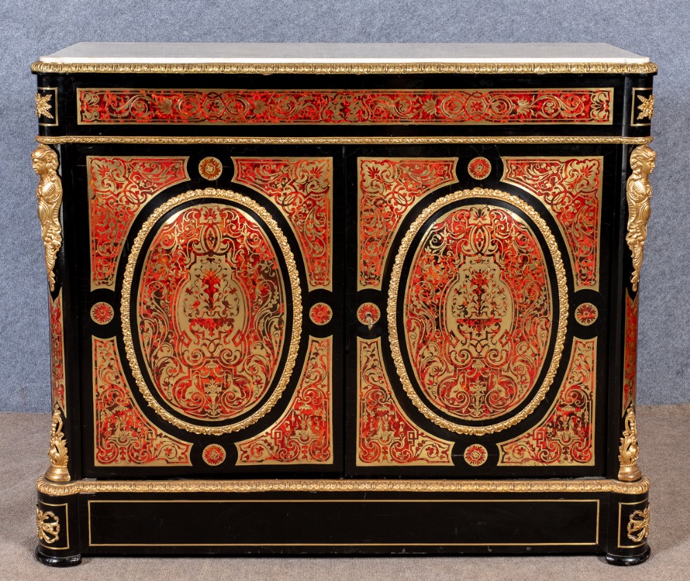 Superb Boulle Side Cabinet