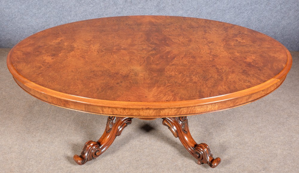 Fine Victorian Burr Walnut Coffee Table