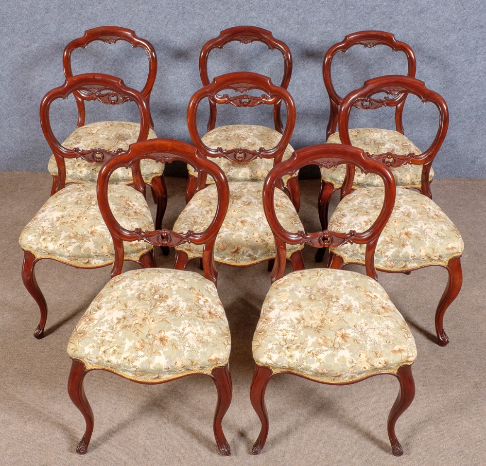 Good Set of 8 Victorian Dining Chairs