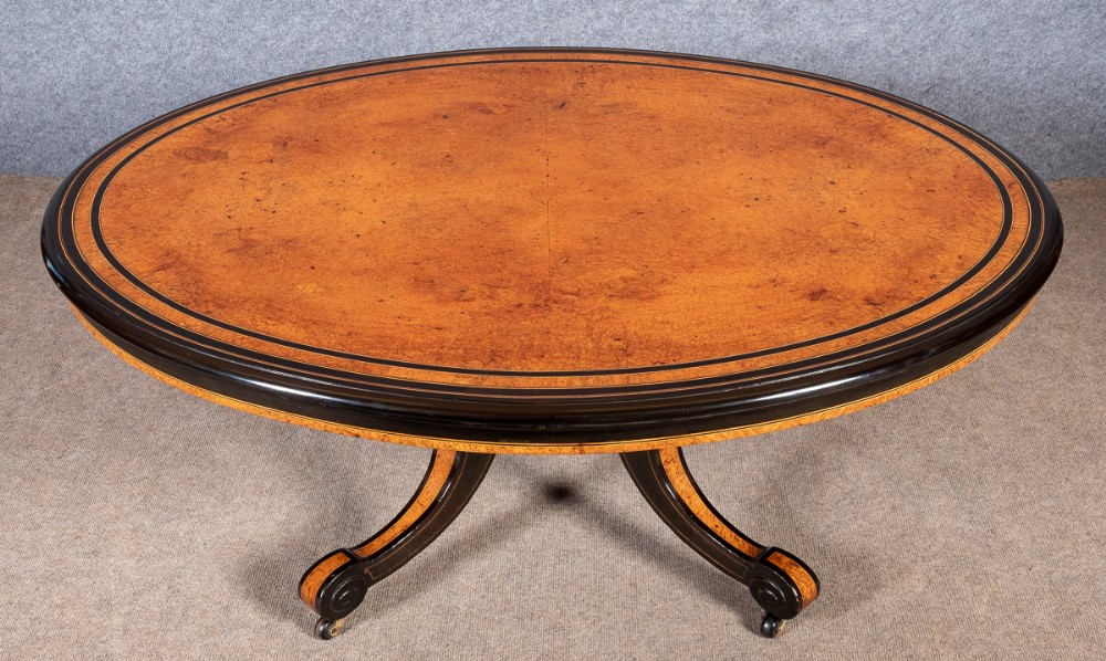 Victorian Amboyna & Ebony Coffee Table