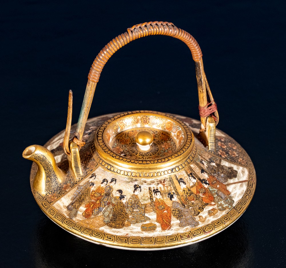 Meiji Period Satsuma Miniature Tea Pot