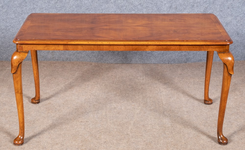 Queen Anne Style Walnut Coffee Table
